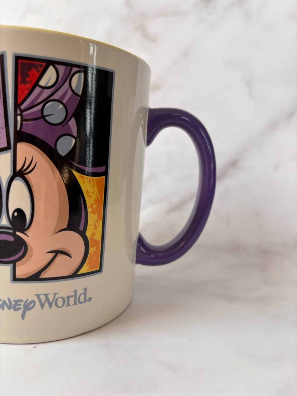 Walt Disney World Minnie Mouse Graphic Font Disneyland Resort Jumbo Mug Cup - Picture 4 of 7